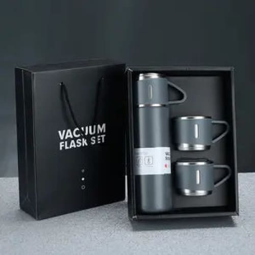 Thermos isotherme avec 3 tasses (FLASH SET) - Gris Thermos isotherme avec 3 tasses (FLASH SET) - Gris